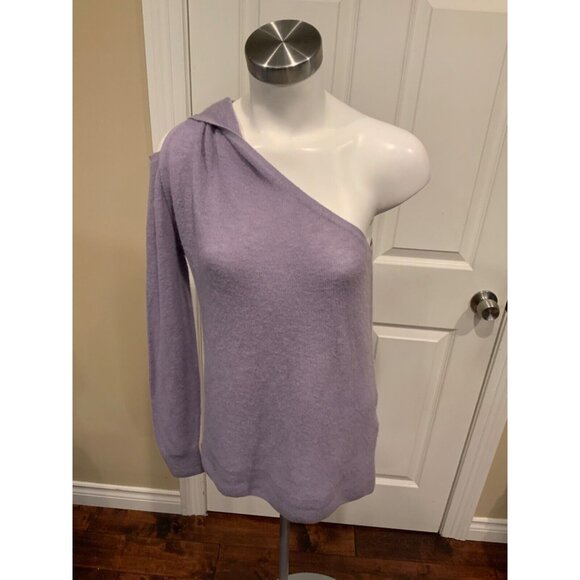 IRO Purple Wool One Sleeve Baurel Sweater, Size Large,  NWT! - Picture 1 of 5